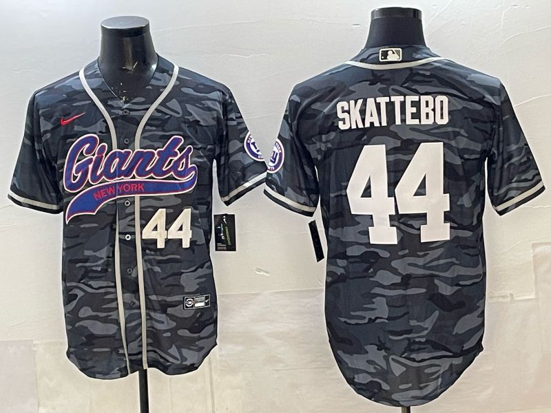 Men 2025 New York Giants #44 Skattebo Camo Joint Name Nike Limited NFL Jersey 004->new york giants->NFL Jersey